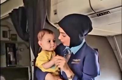 مهربانی مهماندار فلای‌کیش  <img src="/images/video_icon.png" width="16" height="16" border="0" align="top">